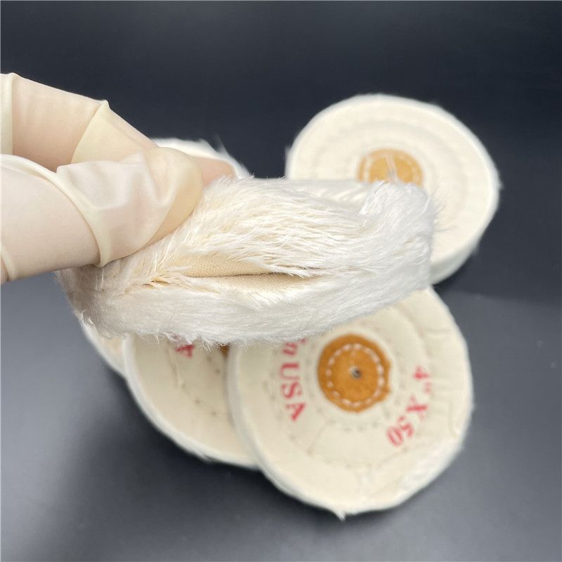 牙科技工拋光白棉輪 首飾白布輪 鏡面拋光棉輪拋光機(jī)用拋光大布輪