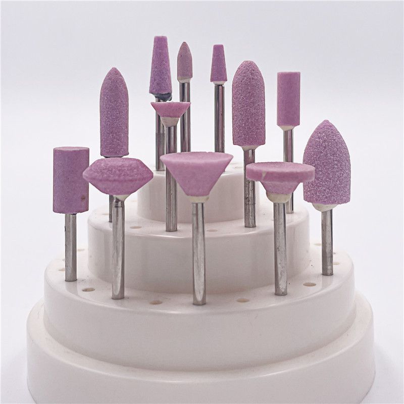 牙科技工車(chē)石砂石磨頭齒科材料子彈頭白色綠色砂輪磨頭